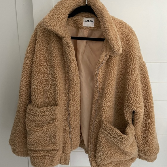 i am gia pixie coat caramel